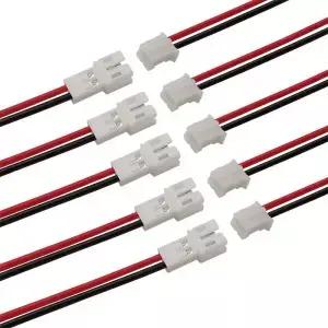 JST PH 2.0 수 암 케이블 커넥터 2 P 플러그 잭 소켓 단자 와이어 20cm 2.0mm 피치 핀