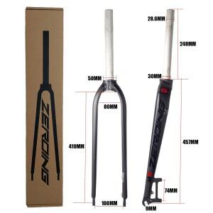 EVOSID 알루미늄 합금 포크, M5 M6 MTB 26/27/29er 타이어에 적합, 도로 자전거 V 브레이크 프론트