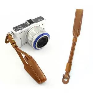 손목 카메라 핸드 브라운 가죽 스트랩 폴라로이드 디카 미러리스 DSLR