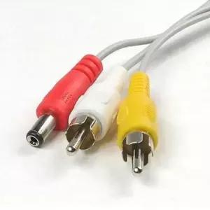 모니터 CCTV DC 케이블 전원 RGB VGA 연장선 전원선 5.5 2RCA 30m 회색 연장