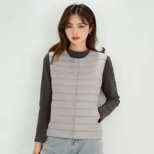 여성 6컬러 겨울 오리털 경량조끼 패딩조끼 이너조끼