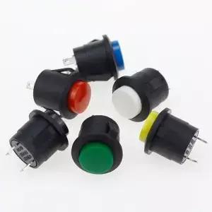 리셋 푸시 버튼 스위치 라운드 6 개 16mm 6A 125V 3A 250VAC