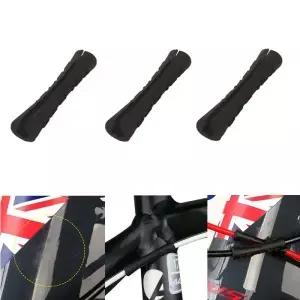 4pcs MTB 브레이크 시프트 보호 슬리브 도로 자전거 프레임 케이블 하우징 라인 고무 보호기 커버 액세서리