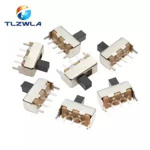 10PCS SS12F44 3Pin 스위치 단일 행 수직 토글 핸들 길이 4MM