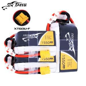 TATTU LiPo 배터리 XT60 플매트 카펫 러그 포함 RC 헬리콥터 쿼드콥터 FPV 레이싱 드론 부품 4S 14.8V 1550