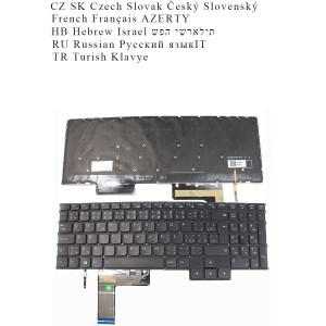 레노버 리전 G5000 슬림 5-16IRH8 LOQ 15ARP9 15IAX9 백라이트용 체코어 프랑스어 러시아어 히브리어 TR 키