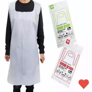 주방 장식 일회용 얇은 앞치마 비닐 식당용 음식점 휴대용