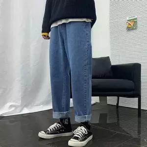 남성청바지 봄청바지 바캉스룩 연청 진청 오버핏 레귤러핏 직장인 남성패션 블루 중청