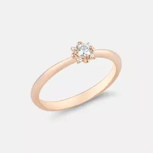 [롯데백화점]메트로시티 디아만테 14K 로즈 반지 A213DR3202R4A