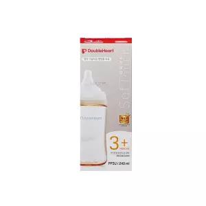 더블하트 모유실감 3세대 PPSU 오후의베이지 240ml (M)