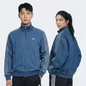 아디다스 청자켓 데님 파이어버드 트랙탑 남녀공용 청자켓 KD1517