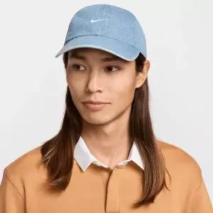 [나이키]클럽 언스트럭처 데님 캡모자 썬더 블루 HF0383-429