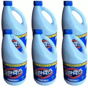 유한락스 레귤러 2L 6개 /락스 표백제 소독제 살균제