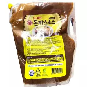 오뚜기 부어먹는돈까스소스 스파우트팩 2kg 업소용
