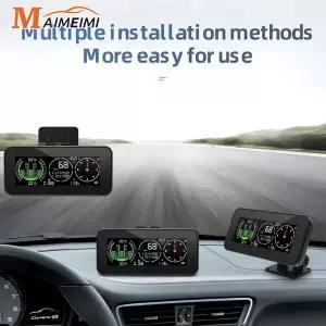 M60 헤드업 디스플레이 속도 경사계 KMH MPH 디지털 GPS 자동차 M50 HUD 나침반 과속 경보 오프로드