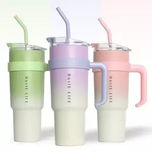 [르비에] 1180ml 대용량 2중진공단열 핸들 텀블러 RV-1180ML
