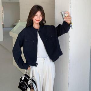 청수정 여성 모직 반코트 KS