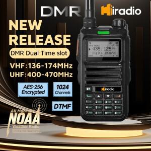 Iradio DM-UV4R 디지털 워키토키 듀얼 모드 DMR/아날로그 양방향 라디오 타임 슬롯 햄 1024채널 SMS AES NO