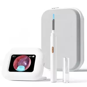 이어 왁스 제거 도구 카메라 스크린 포함 2.8인치 HD 디스플레이 WiFi 자동 연결 및 클리너 교체 가능한 팁