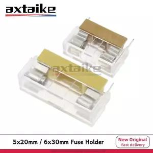 유리관퓨즈 휴즈 10개 5x20mm 6x30mm 보험 튜브 소켓 퓨즈 홀더 유리 클램프 상자 HQ 6A 10A 250V 5x20 6x3