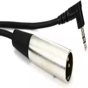 Hosa XVM-105 미터 5피트 직각 1/8인치 TRS to XLR 수컷 케이블