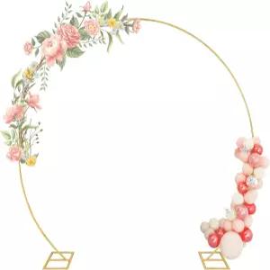 챔비스 원형 배경 스탠드 벌룬 갈랜드 아치 메탈 웨딩 사진 베이비 샤워 생일 파티 용품 장식용