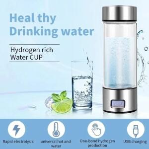 SPE 수소 풍부한 물 발생기 병, 티타늄 품질 필터, 휴대용 항산화 로나이저, 420ml
