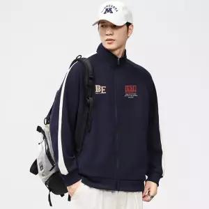남성가디건 빅사이즈 봄 하이넥 가디건 코트 루즈핏 에나멜 엠보싱 맨투맨 심쿵해외구매