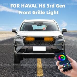 하발 H6 3세대 차량용 LED 프론트 그릴 라이트, 픽업 오프로드용 주간 주행등 휠 아이브로우 램프 (12V)