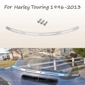 Harley Touring Electra Street Tri Glide 1996-2013 바이크 오토바이 CNC Chrome Batwing Fair Windshield