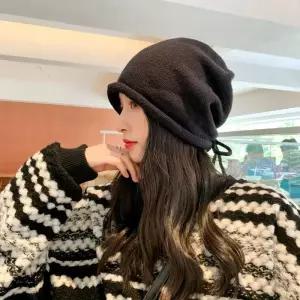 두건 비니 모자 환우 주방 중년 여성 니트 끈조절