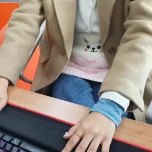 배따뜻하게 니트토끼 배워머 배워머 보온복대