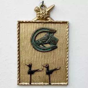 황동청동 풍수액자 주물액자 코뚜레 인테리어액자 거실액자 편자솟대
