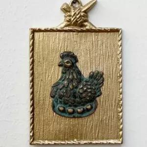거실액자 풍수액자 코뚜레액자 인테리어액자 코뚜레 주물액자 닭 황동판