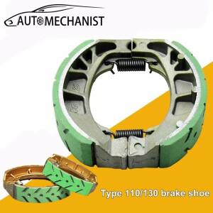 AUTOMECHANIST 바이크 오토바이 브레이크 패드 슈즈 페달 드럼 슈 블록 110 130 액세서리