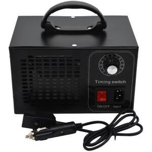 스테인리스 스틸 차량용 오존 발생기 12V 60G 자동차 오존화기 공기청정기 타이밍 스위치 포함