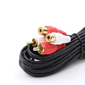 RCA 2선 연장 케이블 2RCA M F 5M