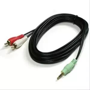 스테레오 RCA 2선 케이블 3극 AUX Stereo 3.5 AV0358