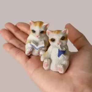 고양이 미니어처 4P 미니어처소품 피규어소품 미니어처피규어