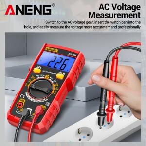 스마트 디지털 멀티미터 ANENG SZ303 1999 카운트 전문가용 AC/DC 전압 전류 전기 데이터 저장 고정밀 도