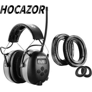 HOCAZOR 소음 차단 헤드폰 학습 음악 듣기 사냥 작업 Bluetooth 전술 귀마개 방지 청력 보호 장치