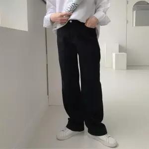 남성데님 캠퍼스룩 오피스룩 블랙 진청 연청 중청 데님 면 스판 기모 워싱 하이웨스트 미드라이즈