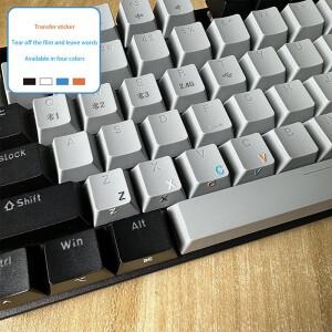 독일식 떼어내는 필름 키보드 스티커 (핀셋 포함) 데스크탑 노트북 키 싱글 범용 투명