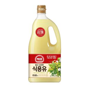 사조대림 해표 콩기름 1.8L×3개 맑고 신선한 식물성기름 식용류 튀김전용 대용량 제사 전