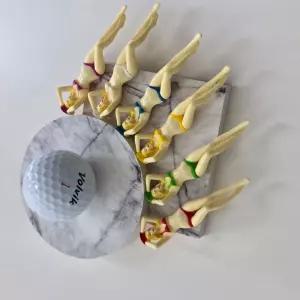 (마카담아)비키니 골프티 6P set 골프티 골프용품/연습용/티/골프용/다목적/골프/연습장/실내/선물/연습