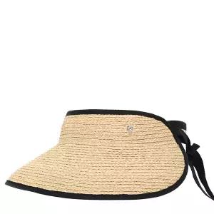 헬렌카민스키 26SS 내추럴 미드나잇 미타 라피아 바이저햇 HAT50220 NATURAL MIDNIGHT