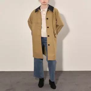 올리비아로렌 / 이지 듀얼 트렌치코트 VOCEB4F8221 / 애플아울렛 ( 베이지 네이비 )
