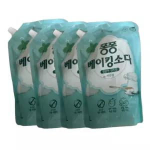 퐁퐁 베이킹소다 주방세제 리필 1.2L 4개