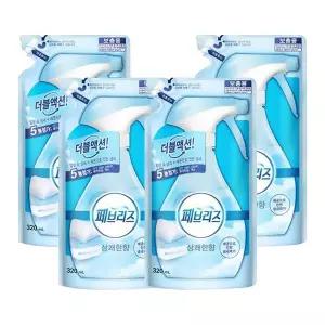 페브리즈 섬유탈취제 상쾌한향 리필 320ml X4개