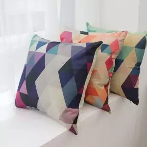 러프 소파 쿠션(솜포함) 45x45 레인보우스칸디 C